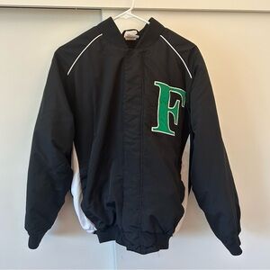 Black Russell Athletic, Baseball type jacket size small. F